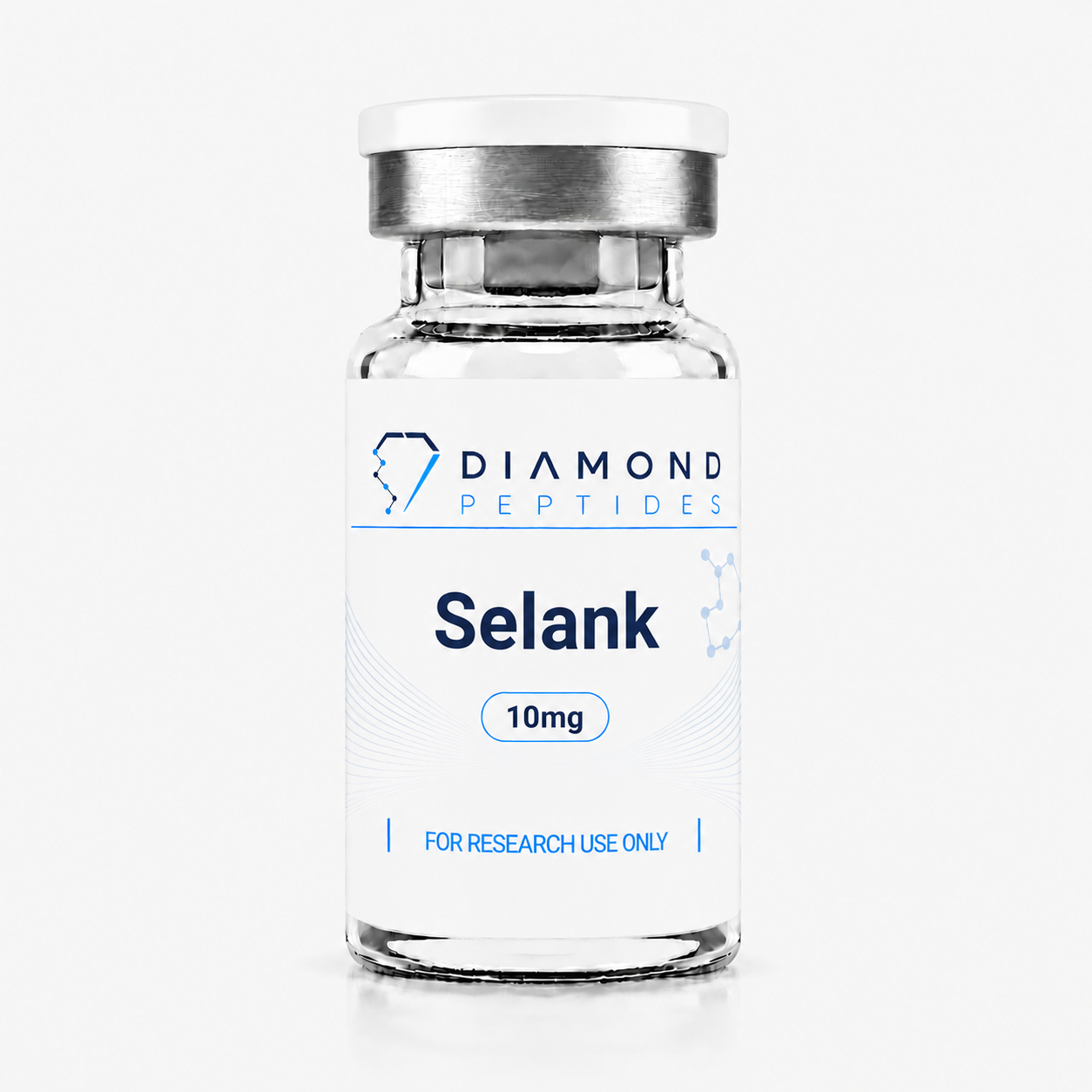 Diamond Peptides Selank 10mg research peptide vial