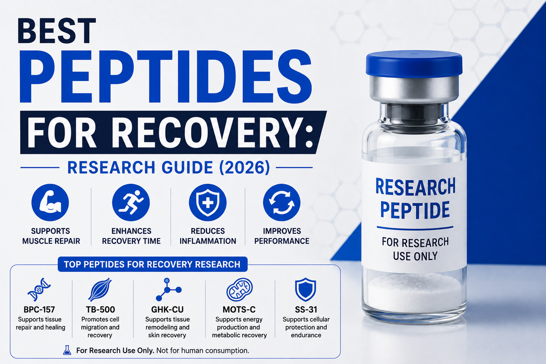 Best peptides for recovery research including BPC-157, TB-500, and GHK-Cu