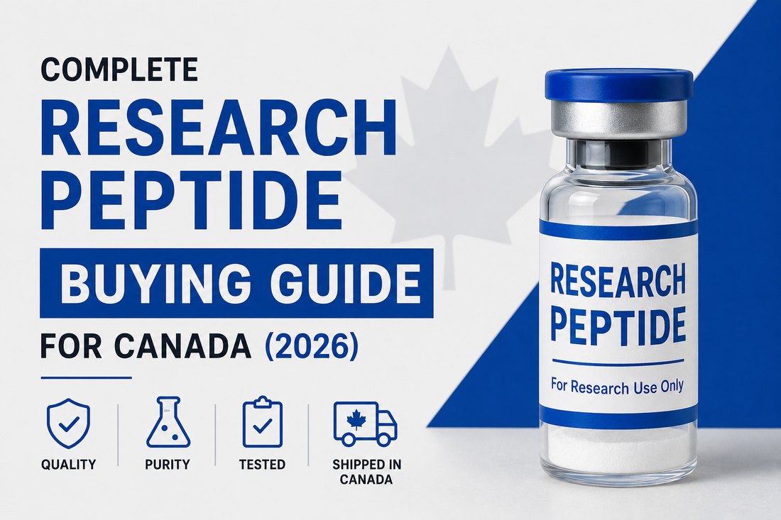 Complete research peptide buying guide for Canada covering peptide quality, HPLC testing, COAs, and supplier selection