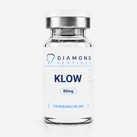 KLOW Blend research peptide containing BPC-157, TB-500, GHK-Cu and KPV