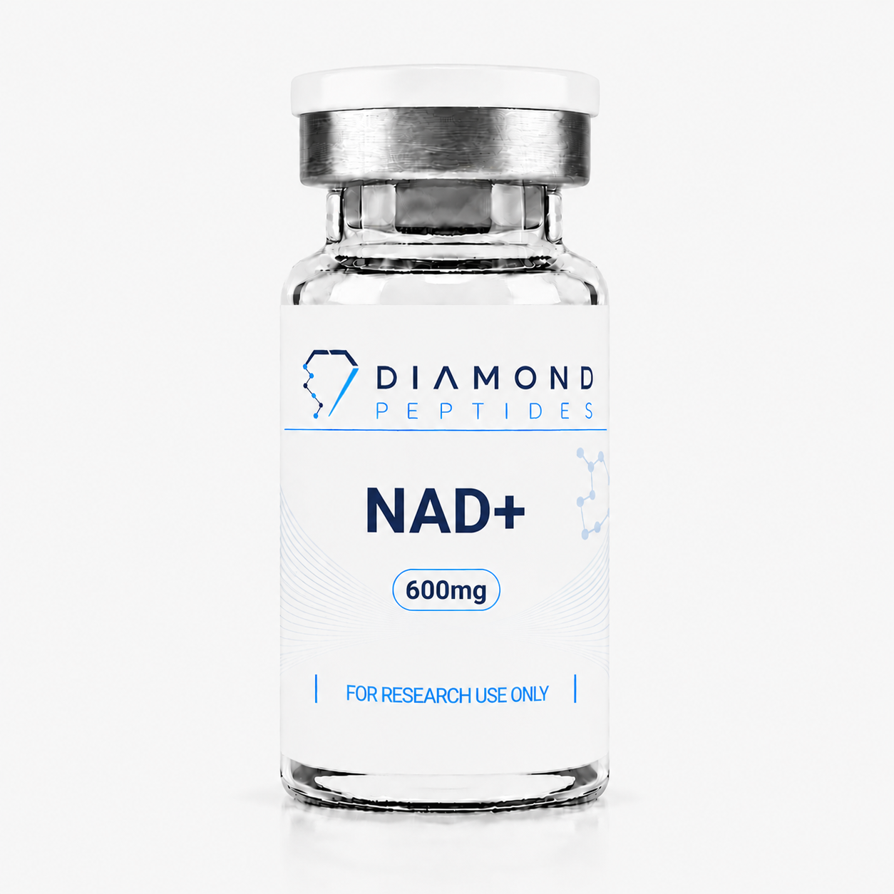 Diamond Peptides NAD+ 600mg research-grade coenzyme vial