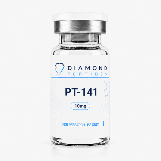 Diamond Peptides PT-141 (Bremelanotide) 10mg research peptide vial